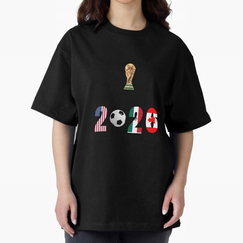 FIFA WORLD CUP Classic T-Shirt Enjoy the Biggest Football Party of Global Football Passion for FIFA World Cup 2026 USA Canada Mexico, Driven by CR7 and Messi, Spain and Netherlands, Goal Celebration Energy, Supporter Heritage, Football Icons and
