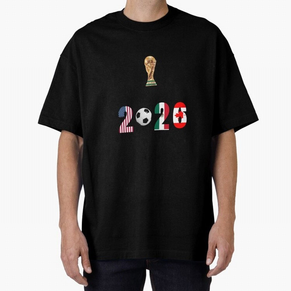 FIFA WORLD CUP Classic T-Shirt Enjoy the Biggest Football Party of Global Football Passion for FIFA World Cup 2026 USA Canada Mexico, Driven by CR7 and Messi, Spain and Netherlands, Goal Celebration Energy, Supporter Heritage, Football Icons and