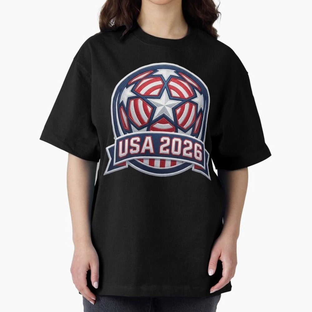 USA 2026 World Cup T-Shirt - Star Spangled Soccer Design - American Host Fan Tee Classic T-Shirt Celebrate National Team Dreams in FIFA World Cup 2026 USA Canada Mexico for Fans of Neymar and England, Bringing Goal Celebration Energy, Supporter