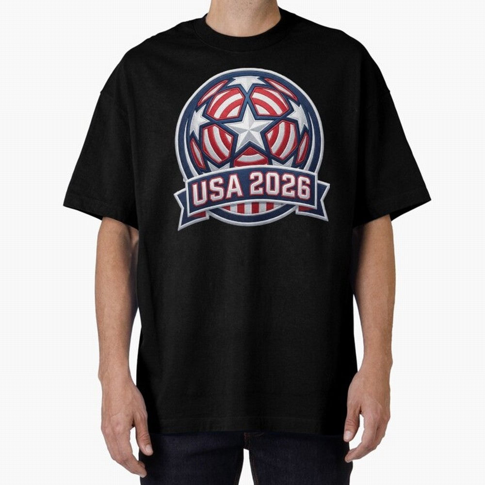 USA 2026 World Cup T-Shirt - Star Spangled Soccer Design - American Host Fan Tee Classic T-Shirt Celebrate National Team Dreams in FIFA World Cup 2026 USA Canada Mexico for Fans of Neymar and England, Bringing Goal Celebration Energy, Supporter