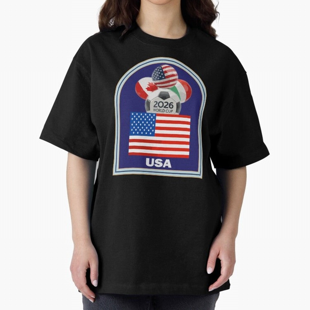 USA 2026 Soccer T-shirt Classic T-Shirt Celebrate the Next Chapter of FIFA World Cup 2026 USA Canada Mexico for Fans of Cristiano Ronaldo and England, France and Netherlands, Bringing Champion Mindset, Group Stage Buzz, Knockout Tension and