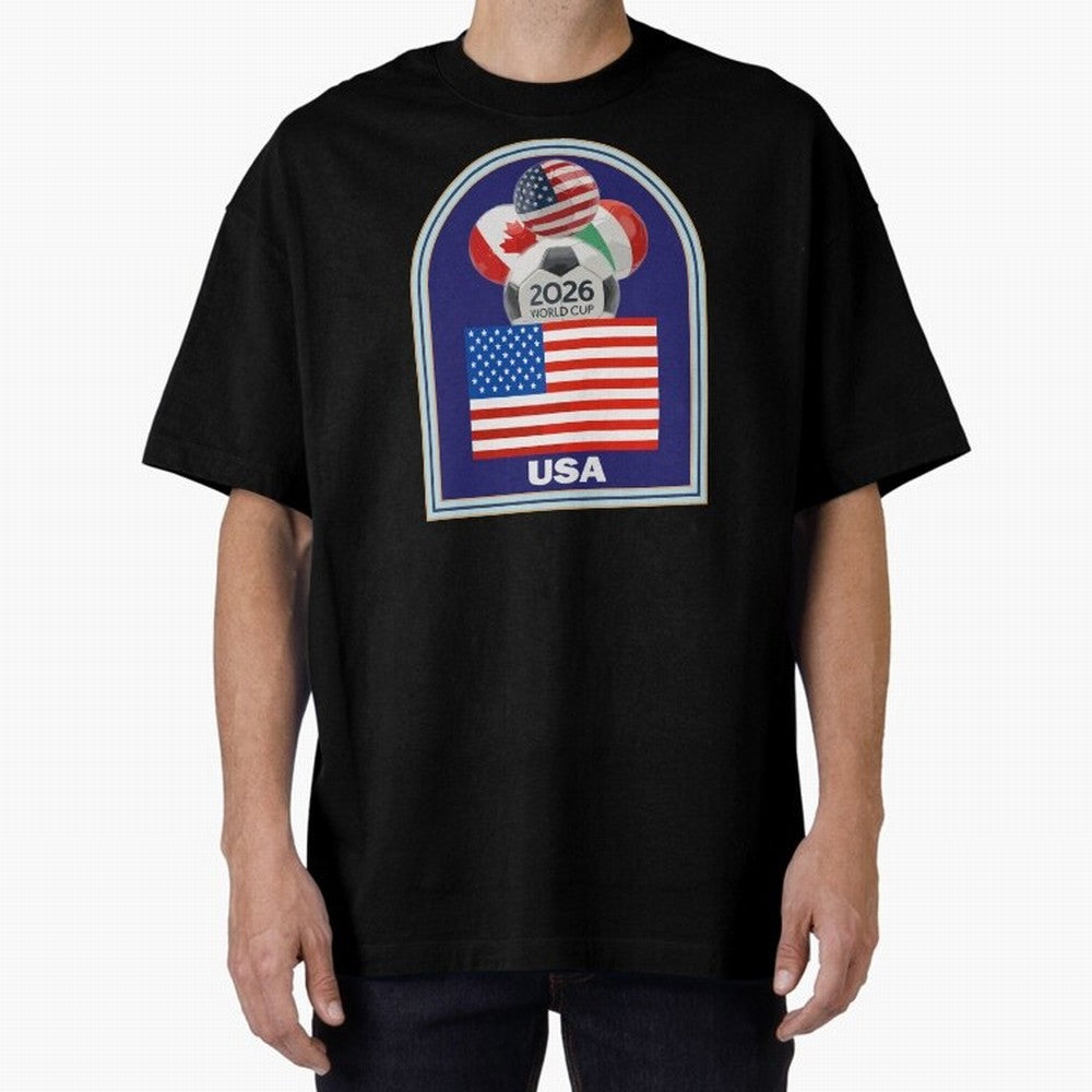 USA 2026 Soccer T-shirt Classic T-Shirt Celebrate the Next Chapter of FIFA World Cup 2026 USA Canada Mexico for Fans of Cristiano Ronaldo and England, France and Netherlands, Bringing Champion Mindset, Group Stage Buzz, Knockout Tension and