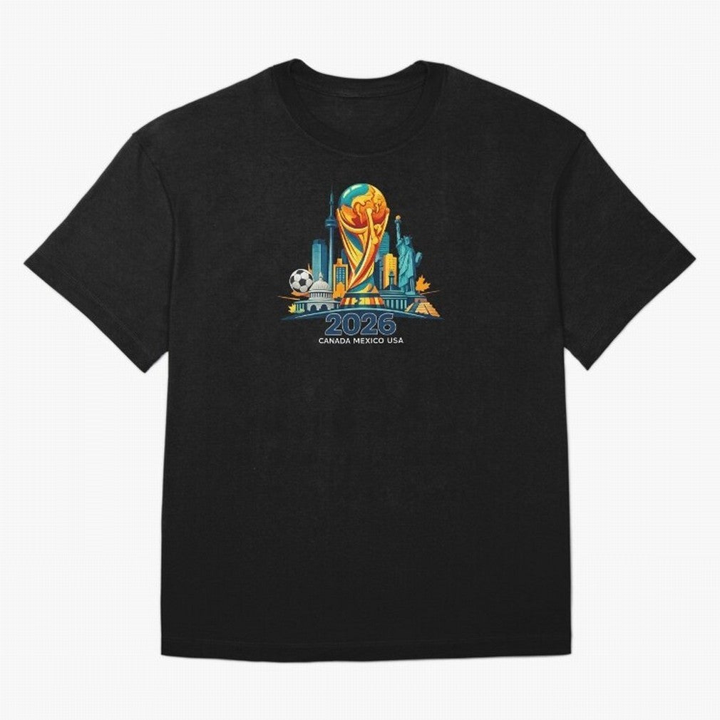 World Football Spirit 2026 - Global Football Championship - USA Canada Mexico Soccer Fan Classic T-Shirt Discover Global Football Passion for FIFA World Cup 2026, Made for Mbappe, Brazil, Portugal and Argentina, Global Supporter Spirit, Legendary