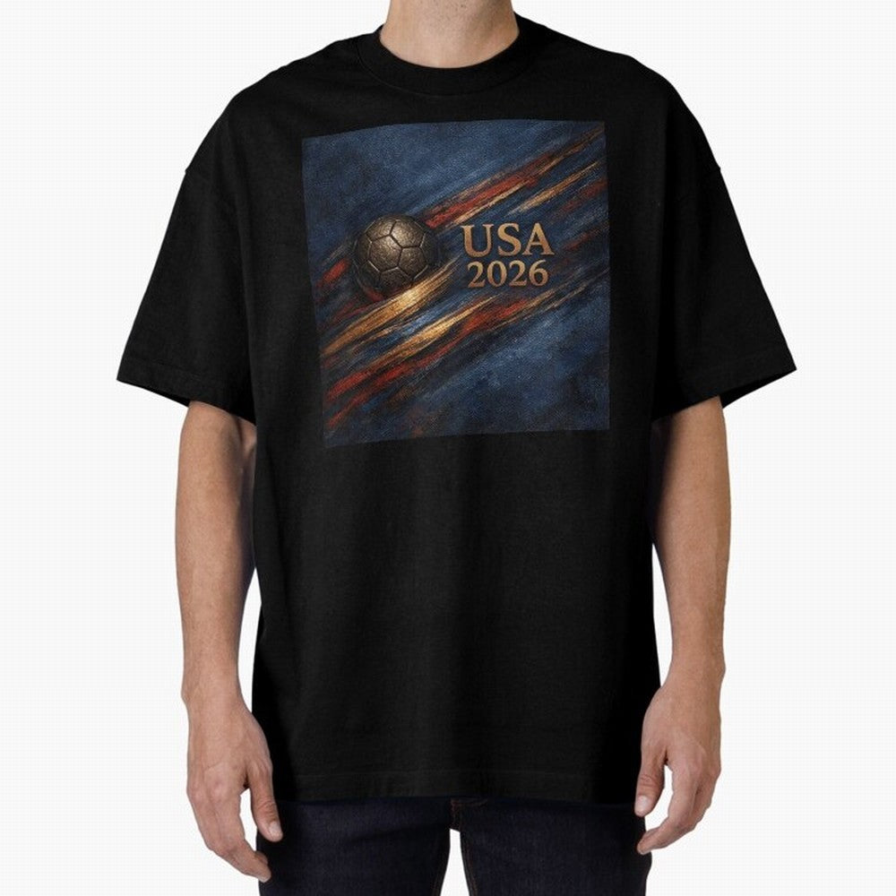 Bronze Inspired USA 2026 Soccer Theme Classic T-Shirt Celebrate Golden Goal Energy in FIFA World Cup 2026 Spirit, Celebrating Brazil, Neymar, Haaland and Cristiano Ronaldo, Supporter Pride, Iconic Celebrations, Legendary Names and Global Match Day
