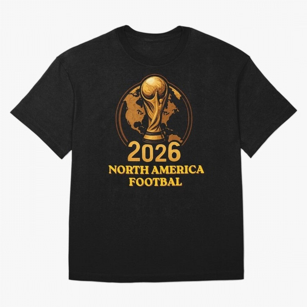 Soccer 2026 North America Football Fan Gift Shirt Classic T-Shirt Show Fan Pride Across FIFA World Cup 2026 for Fans of Messi and Cristiano Ronaldo and Brazil, Bringing Classic Soccer Heritage, Championship Pressure, Fan Loyalty and International