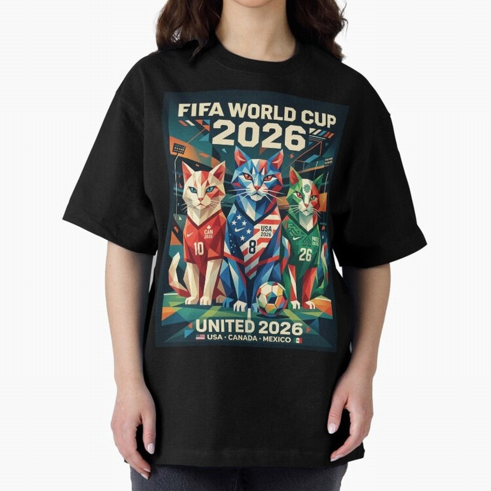The Cats Football World Cup Classic T-Shirt Feel the Heartbeat of FIFA World Cup 2026 Spirit, with Argentina, Neymar, Football Festival Excitement, Trophy Ambitions, Country Rivalries and Star Player Buzz; Perfect for Supporters Who Want Bold