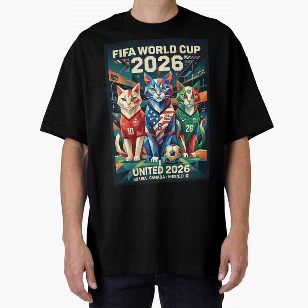 The Cats Football World Cup Classic T-Shirt Feel the Heartbeat of FIFA World Cup 2026 Spirit, with Argentina, Neymar, Football Festival Excitement, Trophy Ambitions, Country Rivalries and Star Player Buzz; Perfect for Supporters Who Want Bold