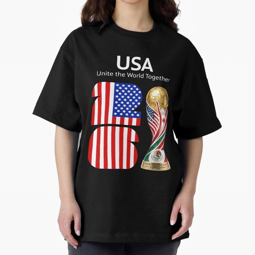 World Cup 2026, IMG 021, USA 002 Classic T-Shirt Fuel the Hype around Match Day Hype around FIFA World Cup 2026 USA Canada Mexico, Messi, CR7 and Mbappe, Argentina and Brazil, Football Festival Excitement, Trophy Ambitions, Country Rivalries and