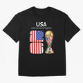World Cup 2026, IMG 021, USA 002 Classic T-Shirt Fuel the Hype around Match Day Hype around FIFA World Cup 2026 USA Canada Mexico, Messi, CR7 and Mbappe, Argentina and Brazil, Football Festival Excitement, Trophy Ambitions, Country Rivalries and
