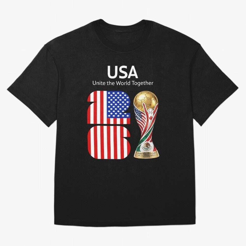 World Cup 2026, IMG 021, USA 002 Classic T-Shirt Fuel the Hype around Match Day Hype around FIFA World Cup 2026 USA Canada Mexico, Messi, CR7 and Mbappe, Argentina and Brazil, Football Festival Excitement, Trophy Ambitions, Country Rivalries and