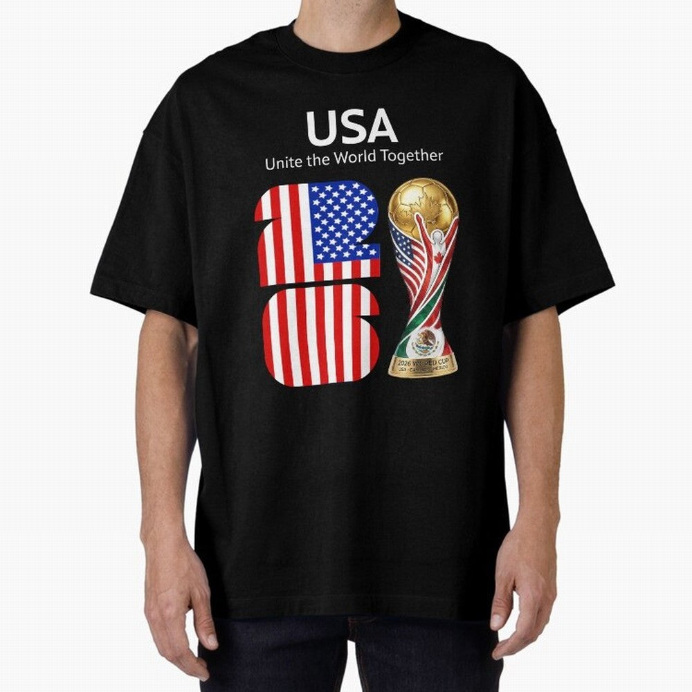 World Cup 2026, IMG 021, USA 002 Classic T-Shirt Fuel the Hype around Match Day Hype around FIFA World Cup 2026 USA Canada Mexico, Messi, CR7 and Mbappe, Argentina and Brazil, Football Festival Excitement, Trophy Ambitions, Country Rivalries and