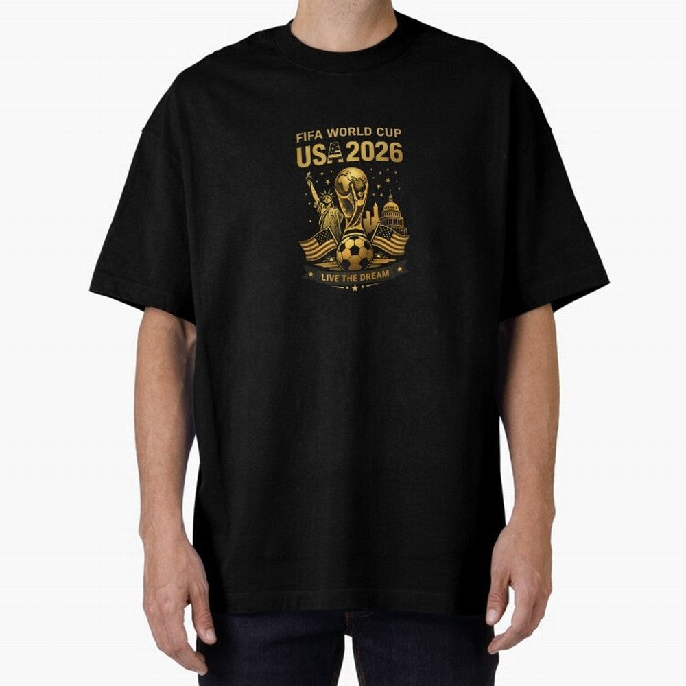 Fifa World Cup USA 2026 Gold Soccer Football Classic T-Shirt Celebrate Football Dreams Across FIFA World Cup 2026 USA Canada Mexico Driven by Messi, England Energy, Game Day Rituals, Football Legends, Country Pride and the Road to the Final;