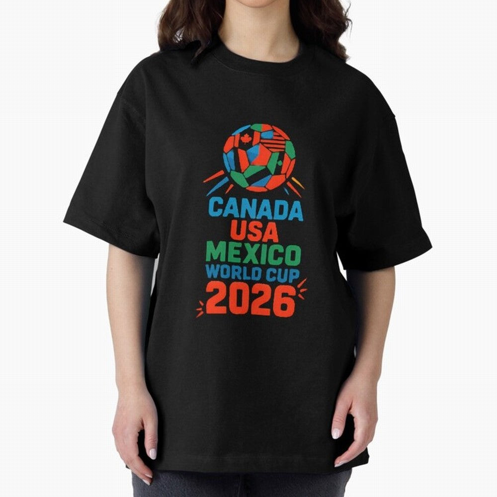World Cup 2026 USA Canada Mexico ¡ª Retro Soccer Tournament Illustration Classic T-Shirt Join FIFA World Cup 2026 USA Canada Mexico Spirit, Driven by Germany, Messi, Neymar and Mbappe, Soccer Culture, Superstar Moments, National Team Dreams and