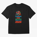 World Cup 2026 USA Canada Mexico ¡ª Retro Soccer Tournament Illustration Classic T-Shirt Join FIFA World Cup 2026 USA Canada Mexico Spirit, Driven by Germany, Messi, Neymar and Mbappe, Soccer Culture, Superstar Moments, National Team Dreams and