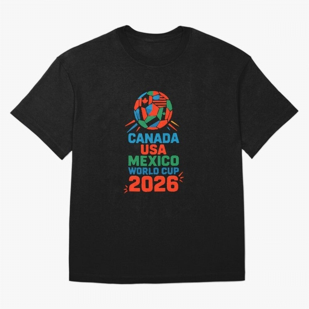 World Cup 2026 USA Canada Mexico ¡ª Retro Soccer Tournament Illustration Classic T-Shirt Join FIFA World Cup 2026 USA Canada Mexico Spirit, Driven by Germany, Messi, Neymar and Mbappe, Soccer Culture, Superstar Moments, National Team Dreams and