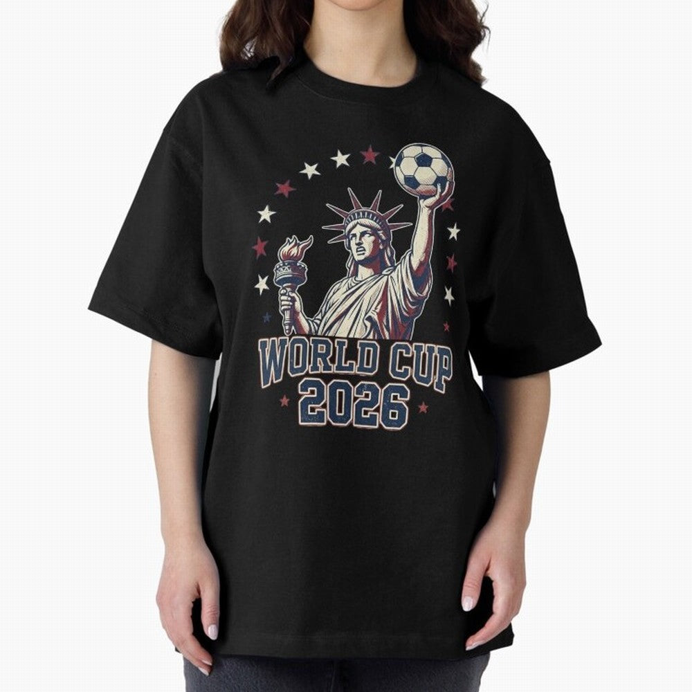 World Cup 2026 USA Soccer Statue Liberty Classic T-Shirt Celebrate Unforgettable Nights in Global Football Passion for FIFA World Cup 2026 USA Canada Mexico, Connected to Neymar, Haaland and Cristiano Ronaldo, Germany, Championship Spirit, Famous