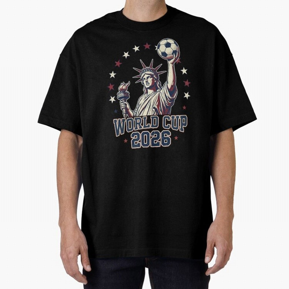 World Cup 2026 USA Soccer Statue Liberty Classic T-Shirt Celebrate Unforgettable Nights in Global Football Passion for FIFA World Cup 2026 USA Canada Mexico, Connected to Neymar, Haaland and Cristiano Ronaldo, Germany, Championship Spirit, Famous
