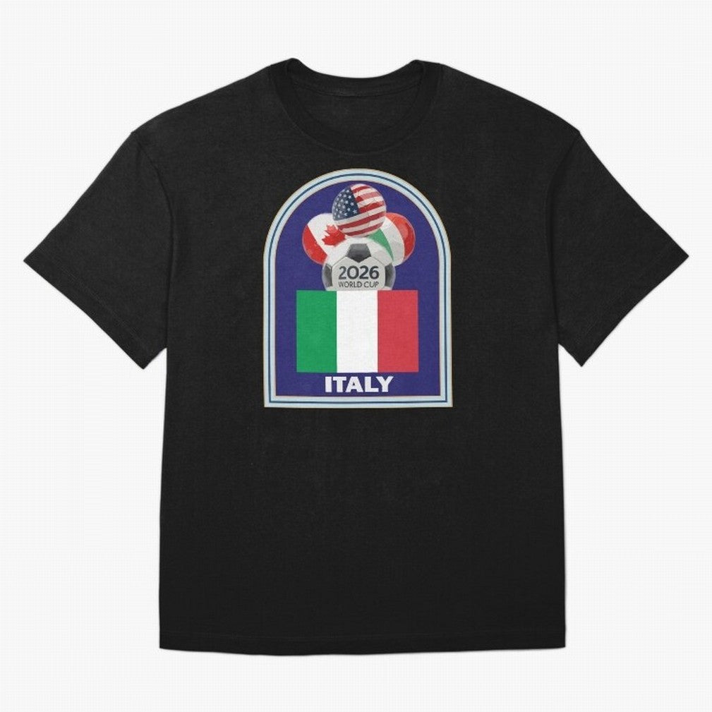 Italy 2026 Soccer T-shirt Classic T-Shirt Turn Football Passion into FIFA World Cup 2026 Made for Neymar, Haaland and Cristiano Ronaldo, Spain Energy, Stadium Memories, Football Loyalty, International Chants and Championship Tradition; Ideal for