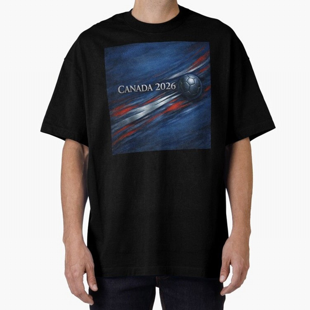 Canada 2026 Soccer Splash Classic T-Shirt Stand Out with Spirit from FIFA World Cup 2026 Group Stage for Fans of Messi, CR7 and Mbappe and England, Bringing Championship Spirit, Famous Goals, Roaring Crowds and International Football Unity; Perfect