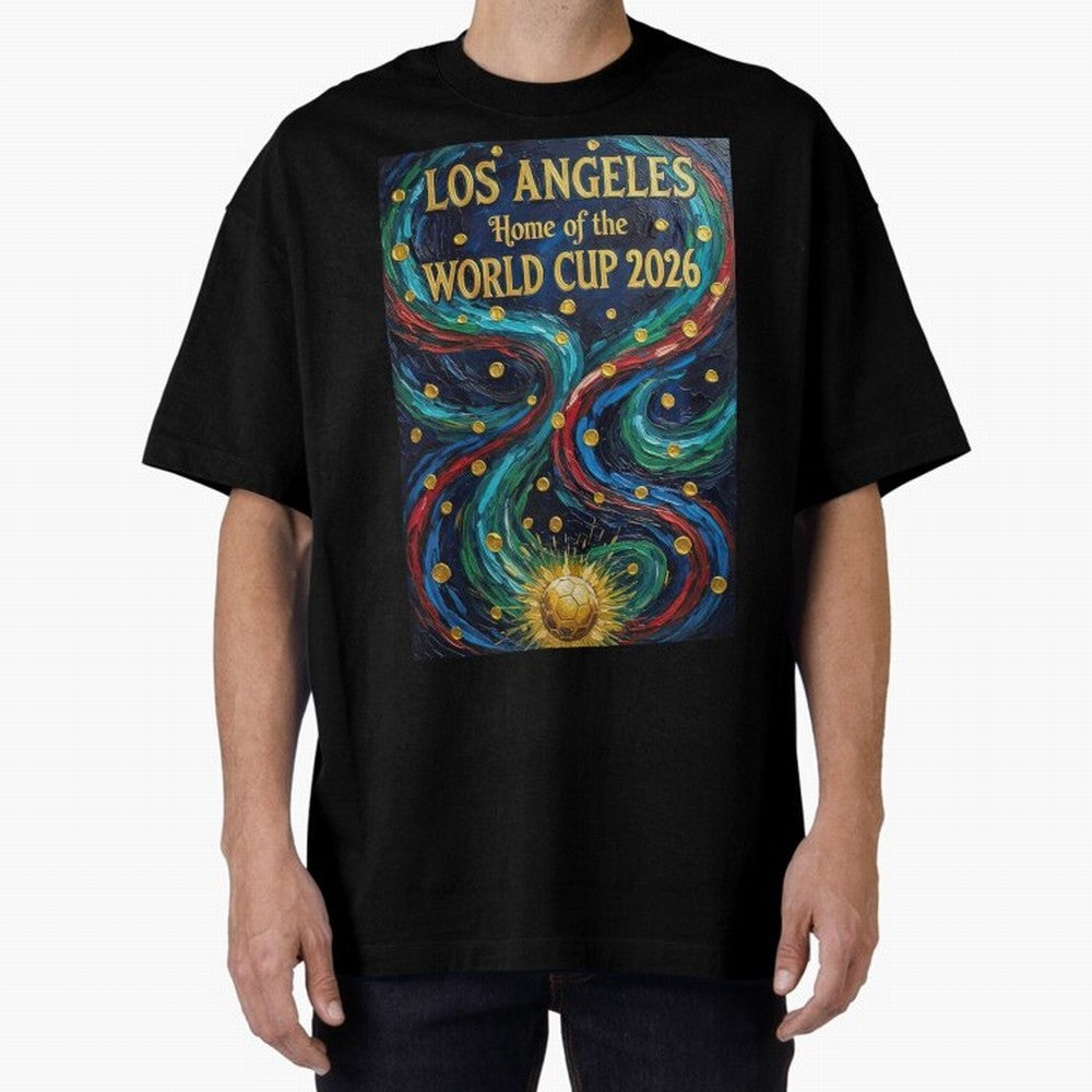 Los Angeles Home of the World Cup 2026 Soccer Fan ¡ª Moody Jewel Art Print Classic T-Shirt Make the Season About FIFA World Cup 2026 for Fans of CR7 and Spain, Bringing Stadium Memories, Football Loyalty, International Chants and Championship