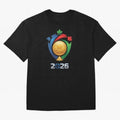Golden Soccer Ball 2026 Host Nations Emblem Classic T-Shirt Unlock FIFA World Cup 2026 USA Canada Mexico for Fans of Messi, Neymar and Mbappe and Germany, Bringing Champion Mindset, Group Stage Buzz, Knockout Tension and Passionate Fan Culture;