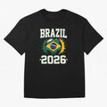 Brazil Soccer Football 2026 Classic T-Shirt Honor Football Greatness during Global Football Passion for FIFA World Cup 2026, Highlighting Cristiano Ronaldo, Haaland and CR7, England, Champion Mindset, Group Stage Buzz, Knockout Tension and