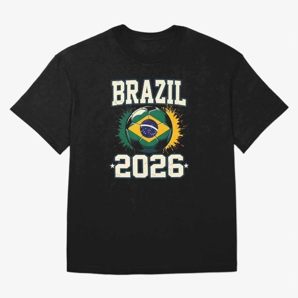Brazil Soccer Football 2026 Classic T-Shirt Honor Football Greatness during Global Football Passion for FIFA World Cup 2026, Highlighting Cristiano Ronaldo, Haaland and CR7, England, Champion Mindset, Group Stage Buzz, Knockout Tension and