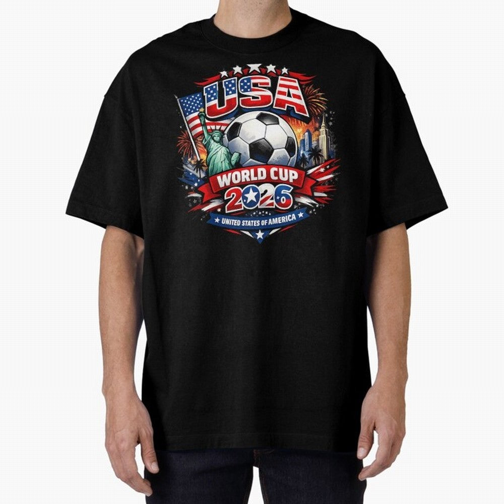 USA World Cup 2026 Soccer Graphic ¨C Patriotic Football Fan Art Classic T-Shirt Bring Stadium Energy to FIFA World Cup 2026 with Haaland, Portugal, Spain and Germany Energy, Goal Celebration Energy, Supporter Heritage, Football Icons and Worldwide