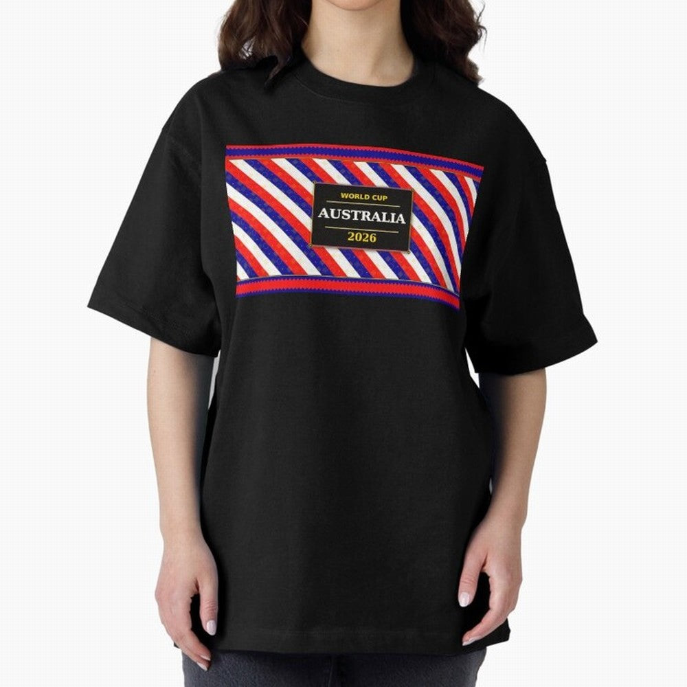 Australia Football Fan 2026 Black Flag Colors Pattern Classic T-Shirt Bring a Vintage Feel to the FIFA World Cup 2026 Journey through Messi, CR7 and Mbappe Highlights, England and Germany Pride, Fan Favorite Moments, National Team Passion, Big