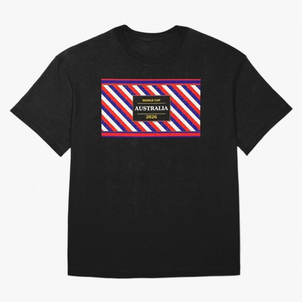 Australia Football Fan 2026 Black Flag Colors Pattern Classic T-Shirt Bring a Vintage Feel to the FIFA World Cup 2026 Journey through Messi, CR7 and Mbappe Highlights, England and Germany Pride, Fan Favorite Moments, National Team Passion, Big
