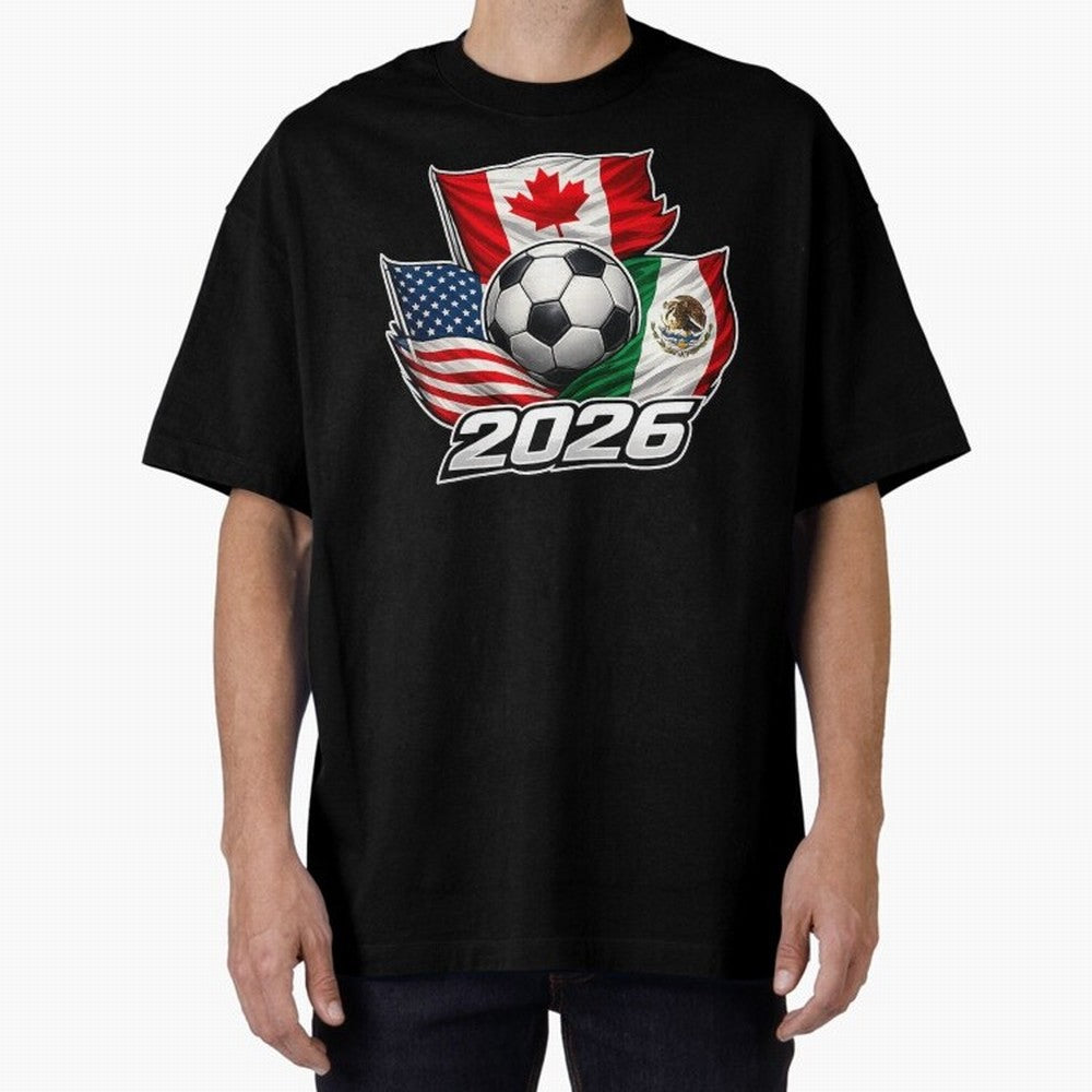 Soccer 2026 USA Canada Mexico ¨C World Football Flags Classic T-Shirt Enjoy the FIFA World Cup 2026 USA Canada Mexico Journey through Cristiano Ronaldo Highlights, England, France and Netherlands Pride, Classic Soccer Heritage, Championship