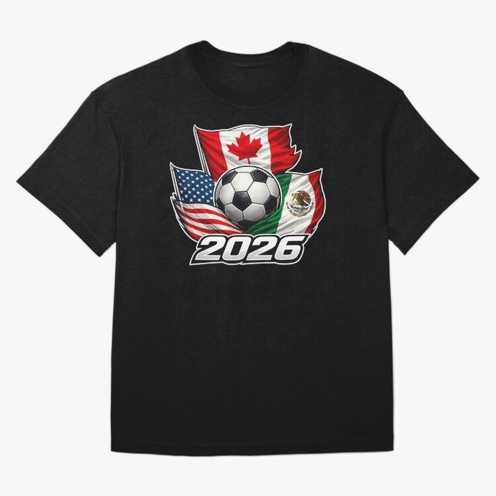 Soccer 2026 USA Canada Mexico ¨C World Football Flags Classic T-Shirt Enjoy the FIFA World Cup 2026 USA Canada Mexico Journey through Cristiano Ronaldo Highlights, England, France and Netherlands Pride, Classic Soccer Heritage, Championship