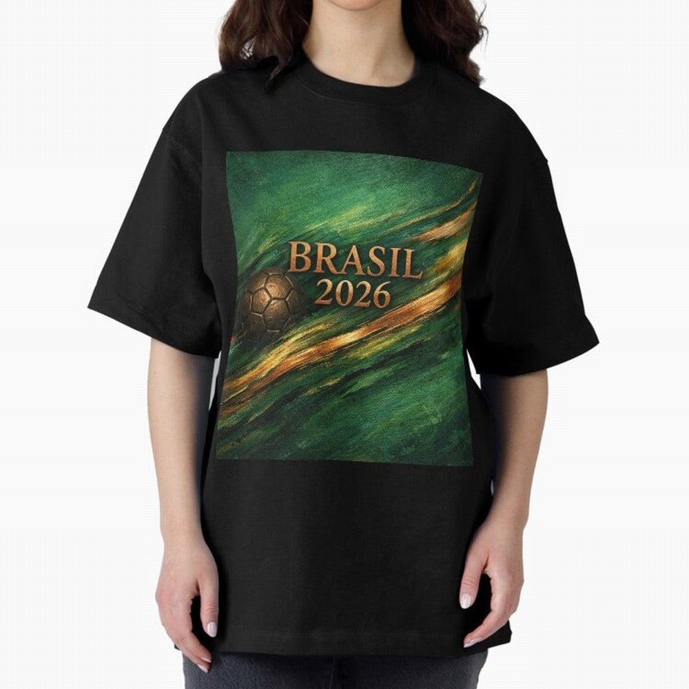Brasil 2026 Soccer Theme Dark Green Classic T-Shirt Live for the Drama of FIFA World Cup 2026 Spirit, Celebrating Brazil, CR7, Fan Favorite Moments, National Team Passion, Big Match Drama and Soccer History; Perfect for Supporters Who Want Bold