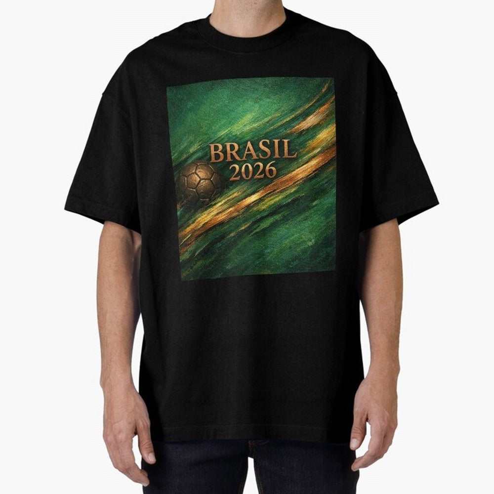 Brasil 2026 Soccer Theme Dark Green Classic T-Shirt Live for the Drama of FIFA World Cup 2026 Spirit, Celebrating Brazil, CR7, Fan Favorite Moments, National Team Passion, Big Match Drama and Soccer History; Perfect for Supporters Who Want Bold
