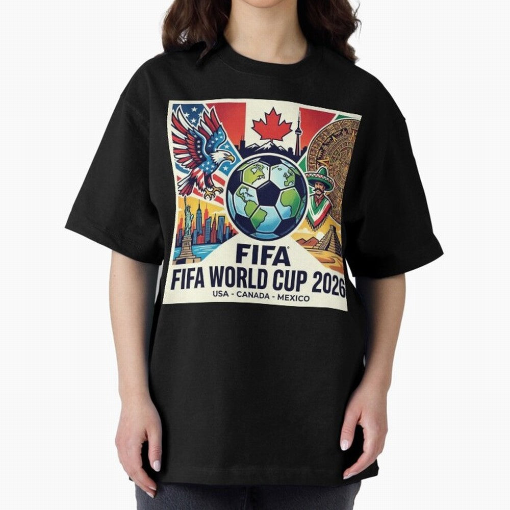 North America United Soccer 2026 Vintage Crest Classic T-Shirt Join Supporters Worldwide for Match Day Hype around FIFA World Cup 2026 USA Canada Mexico, Mbappe and Neymar, Argentina and Brazil, Vintage Soccer Flavor, Modern Football Stars,
