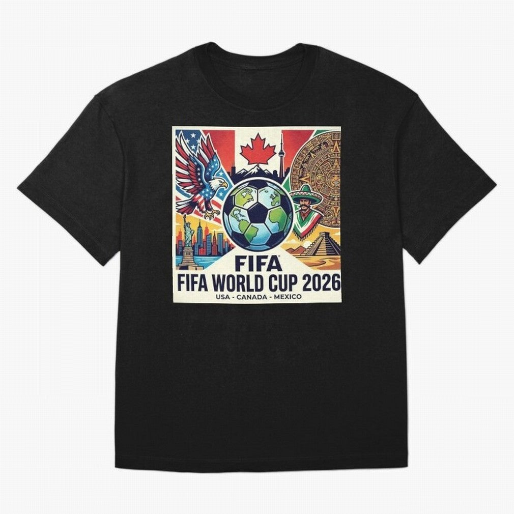 North America United Soccer 2026 Vintage Crest Classic T-Shirt Join Supporters Worldwide for Match Day Hype around FIFA World Cup 2026 USA Canada Mexico, Mbappe and Neymar, Argentina and Brazil, Vintage Soccer Flavor, Modern Football Stars,