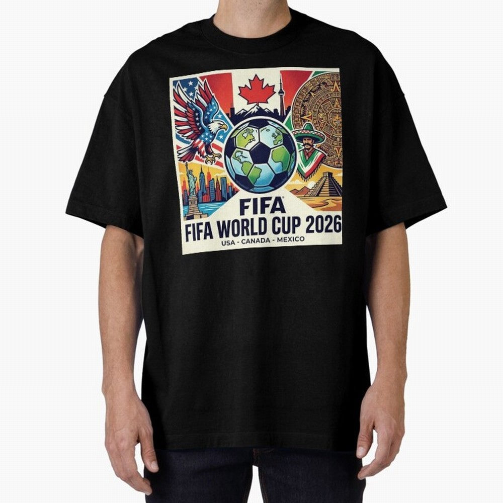 North America United Soccer 2026 Vintage Crest Classic T-Shirt Join Supporters Worldwide for Match Day Hype around FIFA World Cup 2026 USA Canada Mexico, Mbappe and Neymar, Argentina and Brazil, Vintage Soccer Flavor, Modern Football Stars,