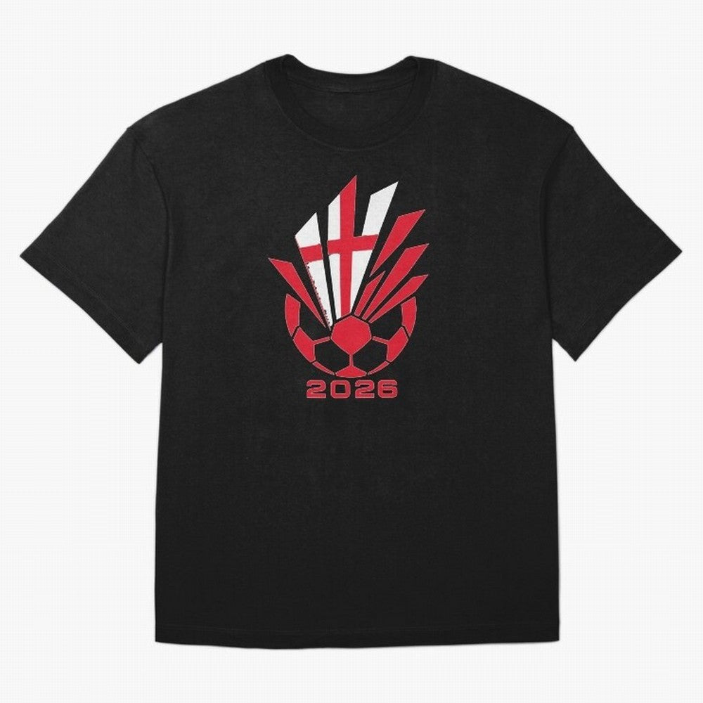 England Soccer 2026 Cross Burst Emblem Classic T-Shirt Bring World Football Passion into FIFA World Cup 2026 Spirit, Built around Netherlands, Messi, Neymar and Mbappe, Vintage Soccer Flavor, Modern Football Stars, National Flags and Final Night