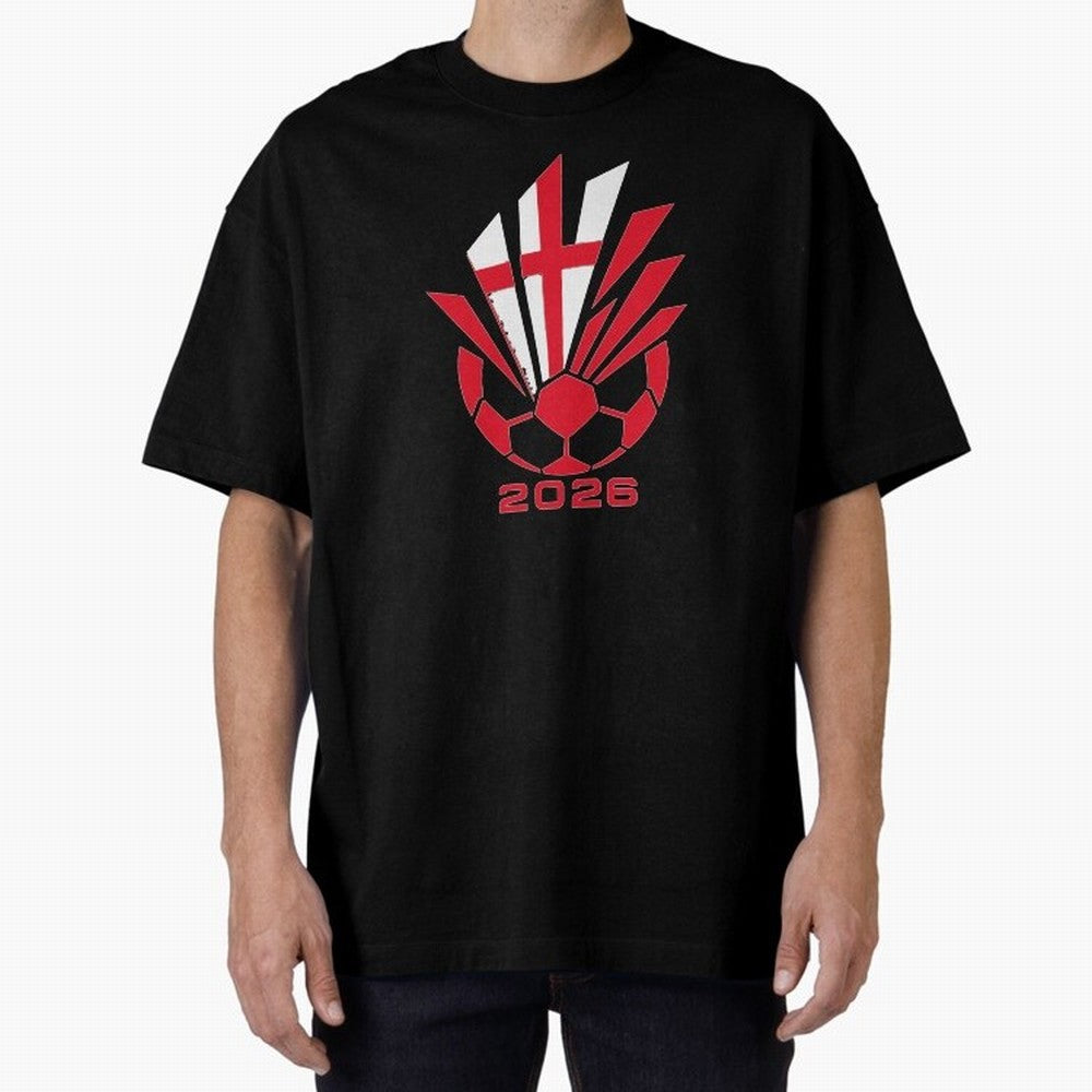 England Soccer 2026 Cross Burst Emblem Classic T-Shirt Bring World Football Passion into FIFA World Cup 2026 Spirit, Built around Netherlands, Messi, Neymar and Mbappe, Vintage Soccer Flavor, Modern Football Stars, National Flags and Final Night