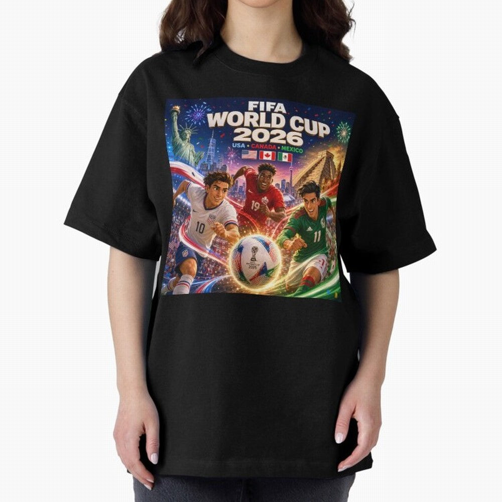 Football Glory 2026 #football 2026 Classic T-Shirt Share the Excitement of FIFA World Cup 2026 USA Canada Mexico Spirit, Inspired by Spain and Netherlands, Messi, Neymar and Mbappe, Match Day Excitement, Supporter Culture, Golden Goals and Global