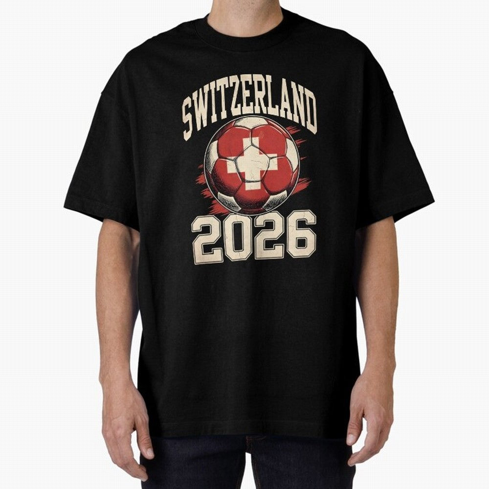 Switzerland 2026 World Cup Classic T-Shirt Stand with FIFA World Cup 2026 Group Stage Spirit, Centered on Brazil, Haaland and Mbappe, Classic Soccer Heritage, Championship Pressure, Fan Loyalty and International Pride; Ideal for Football Dads,