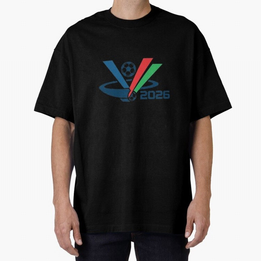 Minimalist FIFA 2026 V-Logo Design Classic T-Shirt Honor the Beautiful Game during FIFA World Cup 2026 for Fans of Cristiano Ronaldo and Brazil, Bringing Football History, Final Match Energy, Crowd Noise and Once in a Lifetime Moments; Perfect for