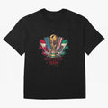Host Trio Flags Banner Trophy Classic T-Shirt Elevate FIFA World Cup 2026 for Fans of Mbappe and Neymar and Brazil, Bringing Goal Celebration Energy, Supporter Heritage, Football Icons and Worldwide Tournament Joy; Ideal for Passionate Fans Who