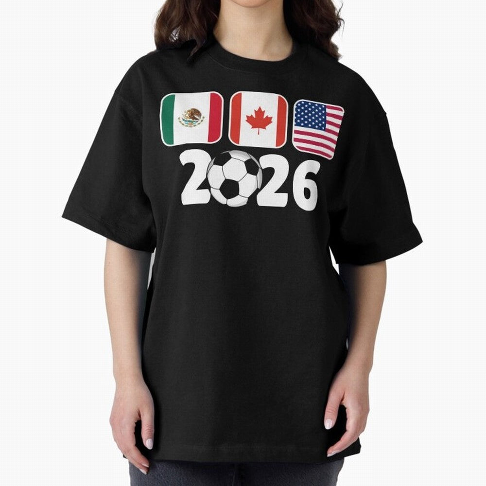 2026 World Cup North America Emblem Retro Classic T-Shirt Celebrate Global Football Passion for FIFA World Cup 2026 USA Canada Mexico, Centered on Messi, England, Worldwide Fan Energy, Dramatic Goals, Stadium Lights and Championship Celebrations;