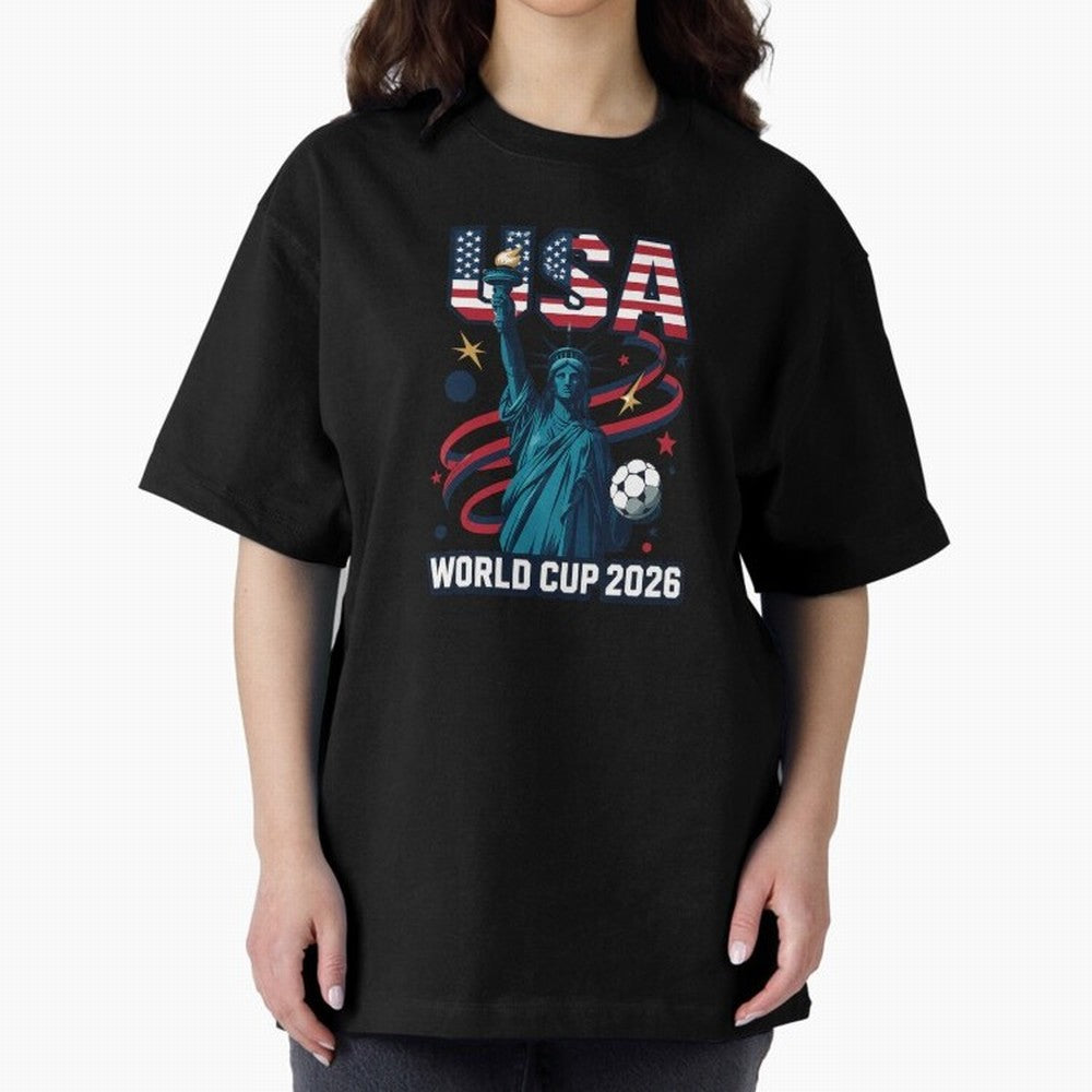 Official USA World Cup 2026 Merchandise Classic T-Shirt Relive the Noise and Pride of the FIFA World Cup 2026 Journey through Messi, CR7 and Mbappe Highlights, Argentina and Brazil Pride, Football History, Final Match Energy, Crowd Noise and Once