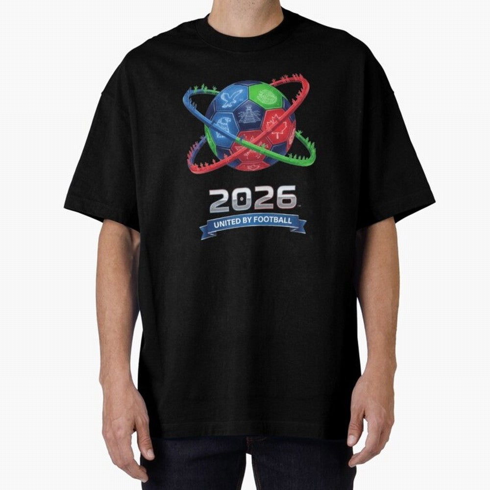 United by Football 2026 Global Connectivity Logo Classic T-Shirt Bring Match Day Fire to FIFA World Cup 2026 for Fans of CR7 and Messi and Argentina and Brazil, Bringing Fan Favorite Moments, National Team Passion, Big Match Drama and Soccer