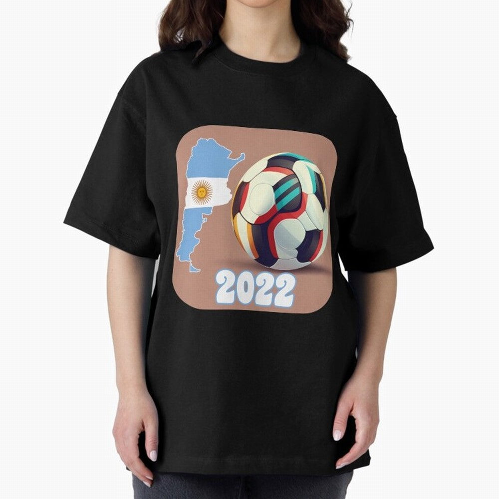 Argentina Soccer World Champion Classic T-Shirt Step into Global Football Passion for FIFA World Cup 2026 USA Canada Mexico, Highlighting Cristiano Ronaldo, Haaland and CR7, Argentina, France and Brazil, Football History, Final Match Energy, Crowd