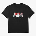 Glitched United 2026 Cup - North America Emblem Part 2 T-Shirt_82924673 Classic T-Shirt Follow the Final Road of the FIFA World Cup 2026 Journey through Cristiano Ronaldo Highlights, Brazil, Portugal and Argentina Pride, Stadium Memories, Football