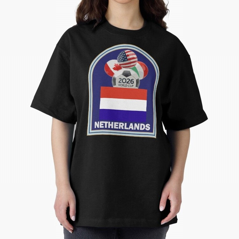 Netherlands 2026 Soccer T-shirt Classic T-Shirt Bring Match Day Fire to FIFA World Cup 2026 Spirit, Inspired by England, Haaland, Football Festival Excitement, Trophy Ambitions, Country Rivalries and Star Player Buzz; Ideal for Passionate Fans Who