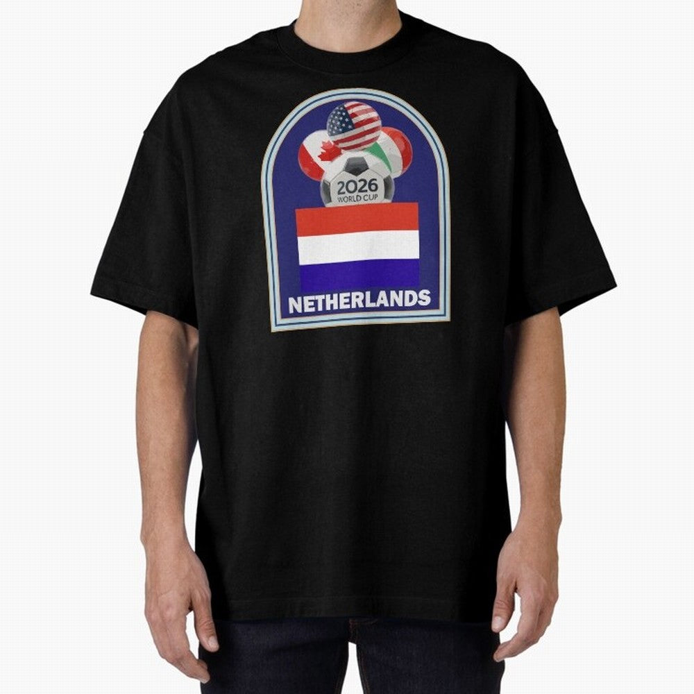 Netherlands 2026 Soccer T-shirt Classic T-Shirt Bring Match Day Fire to FIFA World Cup 2026 Spirit, Inspired by England, Haaland, Football Festival Excitement, Trophy Ambitions, Country Rivalries and Star Player Buzz; Ideal for Passionate Fans Who